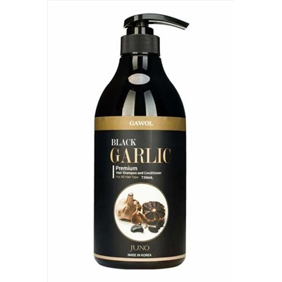 Juno Шампунь-кондиционер 2 в 1 против выпадения волос / Gawol Black Garlic Premium Hair Shampoo and Conditioner, 750 мл KRISTALLER, 1122391