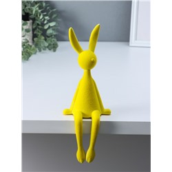 Фигурка настольная «Зайчик», жёлтый, на полку, 9×10×28 см