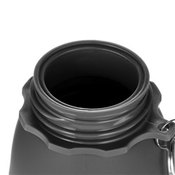 Бутылка для воды, 600 мл, силиконовая, складная, чёрная