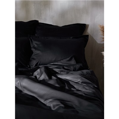 Простыня евро SL Home Tencel, 235×240 см, чёрная, тенсель
