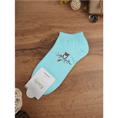 Носки р. 35-40 Птичка короткие / L803 /уп 10/500/1200/ ОДНА ПАРА/ МАРКА