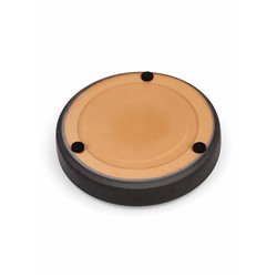 Горшок цветочный «Брюссель», 2.6 л, золотистый обод, серый