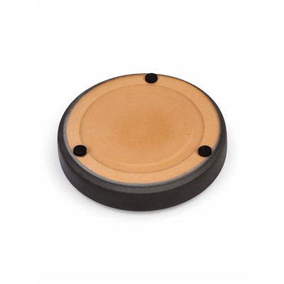 Горшок цветочный «Брюссель», 2.6 л, золотистый обод, серый