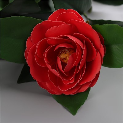 Цветы искусственные «Камелия», h=85 см, красные