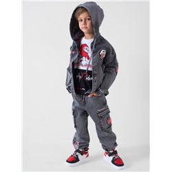 Брюки текстильные джинсовые для мальчиков