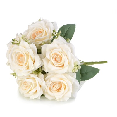 Цветок искусственный Букет роз 45 см / GT41-26 /уп 75/300/