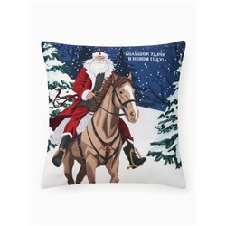 Подушка «Этель. Большой удачи», 40×40 см, велюр