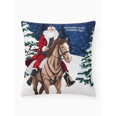 Подушка «Этель. Большой удачи», 40×40 см, велюр