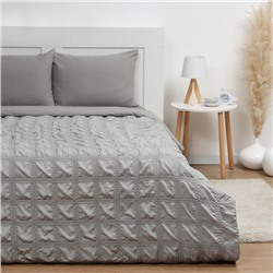 Покрывало 1.5-спальное LoveLife Texture: gray, 150×220±5 см, микрофайбер