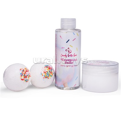 Набор "Candy bath bar" 370г Сахарные облака
