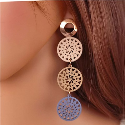 Серьги длинные на гвоздиках арт. 13 3297 (id 271259)