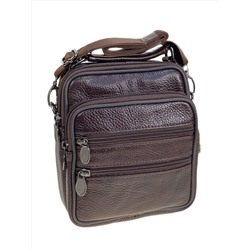 Сумка мужская из натуральной кожи, цвет коричневый