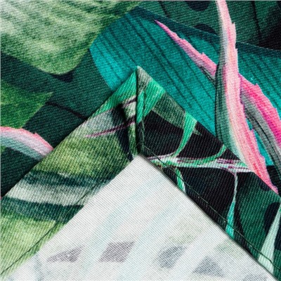 Скатерть «Этель» Tropical parrots 149×110 см, 100% хлопок, саржа 190 г/м²