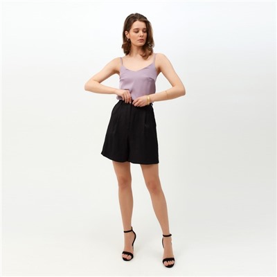 Шорты женские MINAKU: Enjoy, чёрные, размер 42