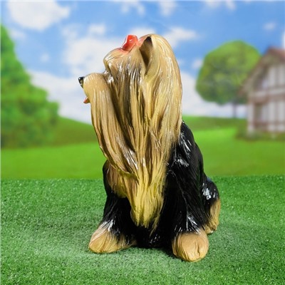 Садовая фигура из гипса «Йоркширский терьер сидит», 35×20×30 см