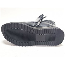 P4216 черн Ботинки зима женские (35-40)/6