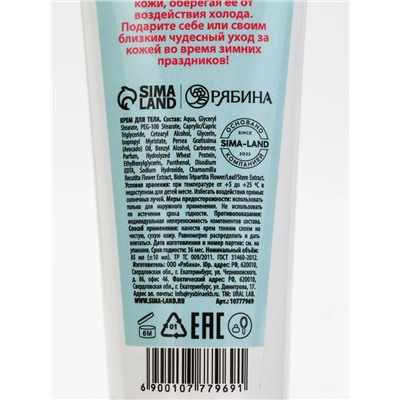 Подарочный набор косметики новогодний «Уютной зимы», гель для душа 200 мл и крем для тела, URAL LAB