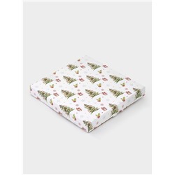 Десертная тарелка новогодняя Доляна «Новогодние зверята», d=19 см, h=1.5 см, стекло, белая