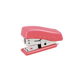 Степлер пластиковый на 12лист. MINI с метал.механизмом (красный)