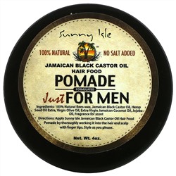 Sunny Isle, Jamaican Black Castor Oil, Pomade Just For Men, 4 oz