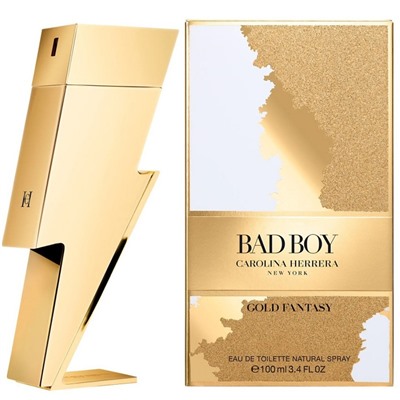 Туалетная вода Carolina Herrera Bad Boy Gold Fantasy мужская