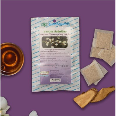 Фиточай для суставов и мышц из Дерриса Лазающего, 20 пакетиков, Thanyaporn. Таиланд