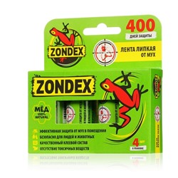 ZONDEX липкая лента от мух 4штZ1521