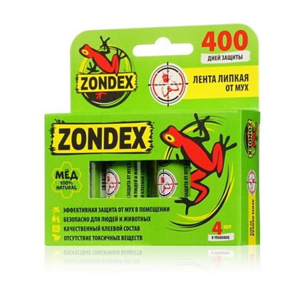 ZONDEX липкая лента от мух 4штZ1521