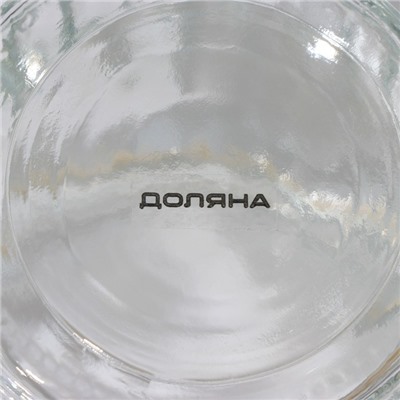 Банка для сыпучих Доляна «Ёжик в золотом», 230 мл, 7.8×15 см, с керамической крышкой, стекло, прозрачная