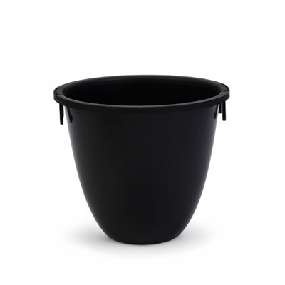 Кашпо для цветов «Жемчужина», 4 л, d=29 см, h=19.5 см, пластик, со вставкой, бежевое