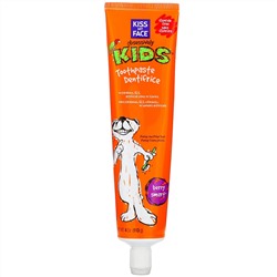 Kiss My Face, Obsessively Kids, Toothpaste, Fluoride Free, Berry Smart, 4 oz (113 g)