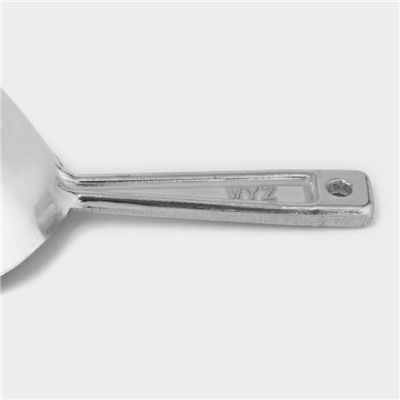 Совок для сыпучих продуктов, h=24.5 см, алюминий, серебристый