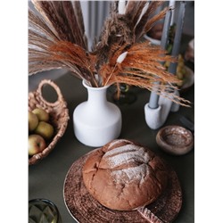 Блюдо для подачи Magistro Wood, 27.8×27.5×3 см, фарфор, коричневое