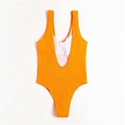 Купальник женский слитный MINAKU, размер 44, оранжевый