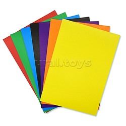 Картон цветной А4 7цв. "Глазастики"