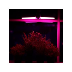 Фитолампа для растений, светодиодная, E27, 16 Вт, IP20, 220 В, 180°, двухлепестковая, складная, мультиспектральная