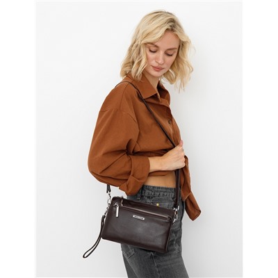 Сумка 0195C coffee Polina&Eiterou