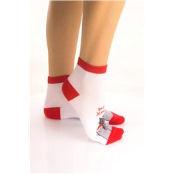 Носки женские Рождество (набор 3 пары) (Белый, красный, серый)