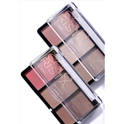 Палетка для лица 3 в 1 Colorista