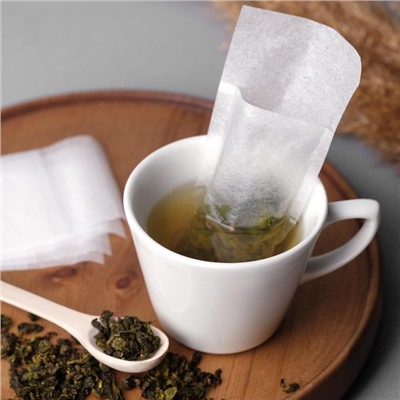 Набор фильтр-пакетов для заваривания чая, для чайника, 100 шт., 5×12 см