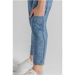 Брюки женские  102/24/Голубой варёнка