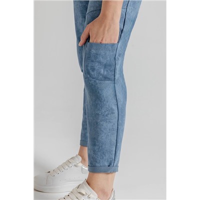 Брюки женские  102/24/Голубой варёнка