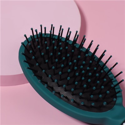 Расчёска массажная, 7.5×24.5 (±1) см, бирюзовая