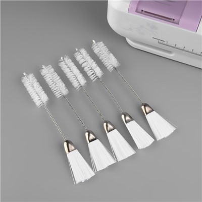 Щётки для чистки швейной машины, двусторонние, набор 5 шт., 15×2 см