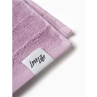 Полотенце махровое LoveLife «Сонора» 70×130 см, лавандовое, 100% хлопок, 500 г/м²