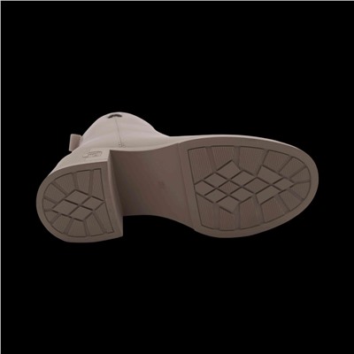 Ботинки из натуральной кожи на меху РА09-2 бежевые