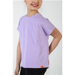 Фуфайка (футболка) для девочки ГРЕТТА-1 (Лиловый)