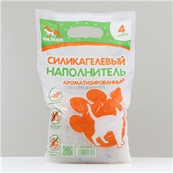 Наполнитель силикагелевый «Пижон», 4 л, аромат ванили