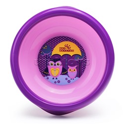 Тарелочка детская для первых блюд "Совы и Еноты", ассорти,