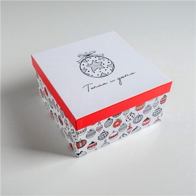 Набор подарочных коробок 3 в 1 «С Новым годом», 18×18×10‒22×22×12 см